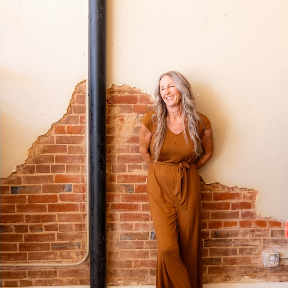 Day to Night Jumpsuit Nutmeg NWT XS-XL.